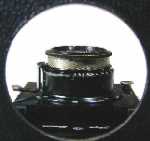 Ihagee Patent Klapp Reflex - Lens as seen by the user